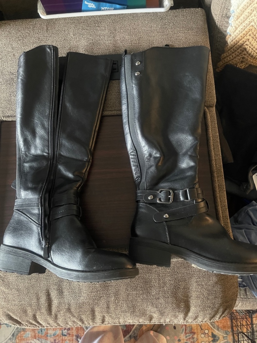 Dream Pairs Black Tall Riding Boots